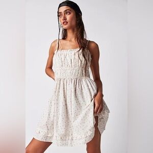 NWOT Free People Gabby mini dress White Size Medium